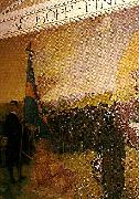 Carl Larsson skolungdomens korum pa ladugardsgarde France oil painting artist